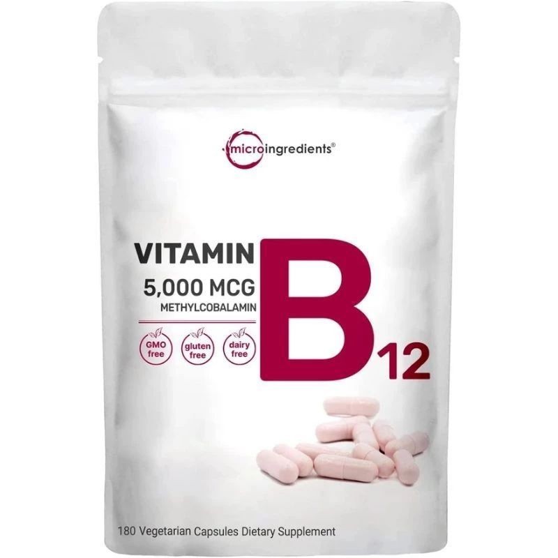 VITAMIN B12_180 CAPSUL 5000 MCG MICROINGREDIENTS