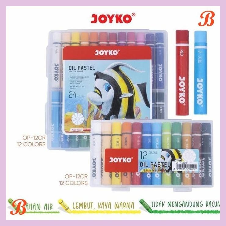 

| KG | JOYKO TITI CRAYON OIL PASTEL 12 24 COLOURS KRAYON JOYKO MINYAK