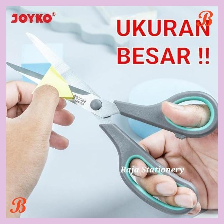 

| KG | JOYKO SCISSOR STAINLESS SOFT GRIP GUNTING JOYKO BESAR KERTAS SC-19