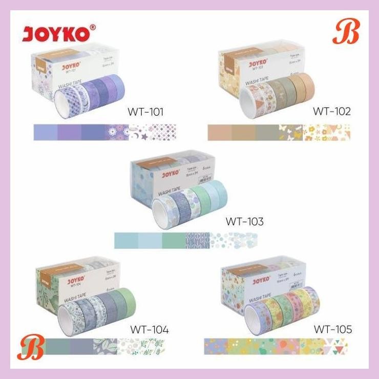

| KG | JOYKO WASHI TAPE DECORATIVE DIY SELOTIP KERTAS DEKORASI PLANNER