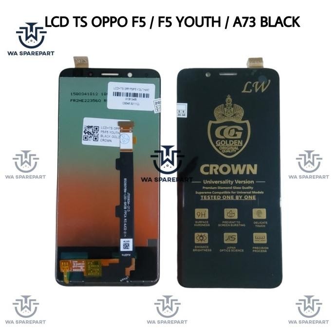 TERBARU LCD TOUCHSCREEN OPPO F5 YOUTH F 5 HITAM ORIGINAL 