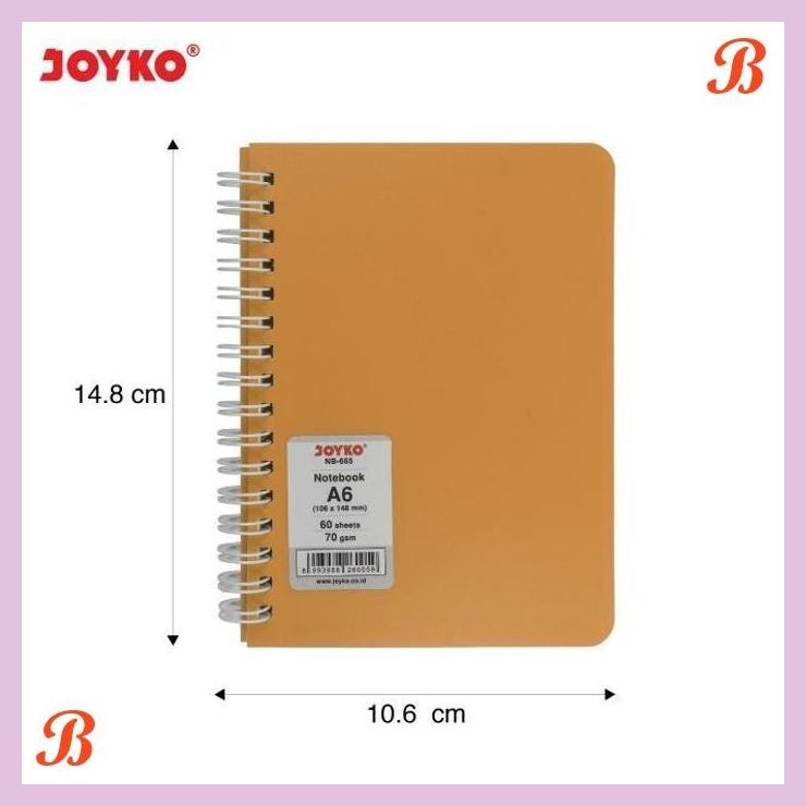 

| KG | JOYKO NOTEBOOK DIARY A6 60 SHEETS BUKU CATATAN AGENDA BERGARIS NB-665