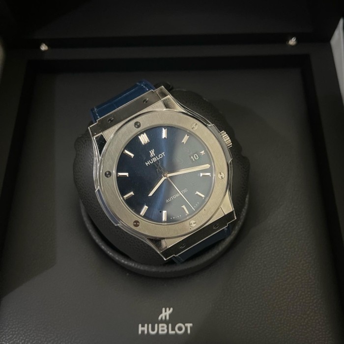 ✅Ready Hublot Classic Fusion Blue 45 New 2022 Fullset Box  Paper Berkualitas