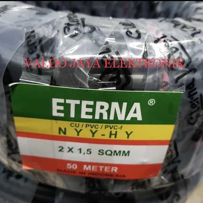 [New] Kabel Eterna Serabut Nyyhy 2X15 Kabel Listrik Serabut Hitam 2X1.5 Berkualitas