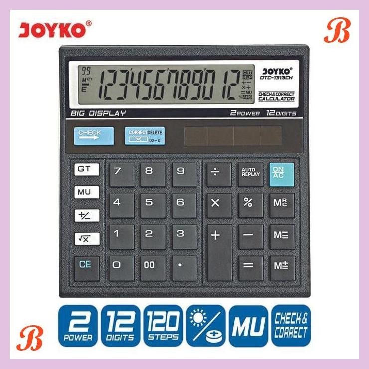 

| KG | JOYKO CALCULATOR 12 DIGITS KALKULATOR DTC-1313CH