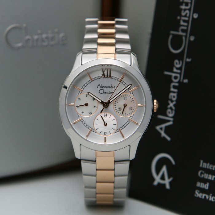 ✨Baru Alexandre Christie Ac 2815 Silver Rosegold. Garansi Resmi 1Tahun Limited