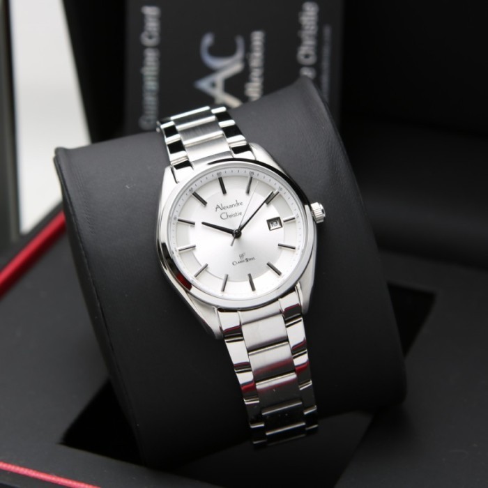 ✨Baru Jam Tangan Wanita Alexandre Christie Ac 8648 / Ac8648 Silver Diskon