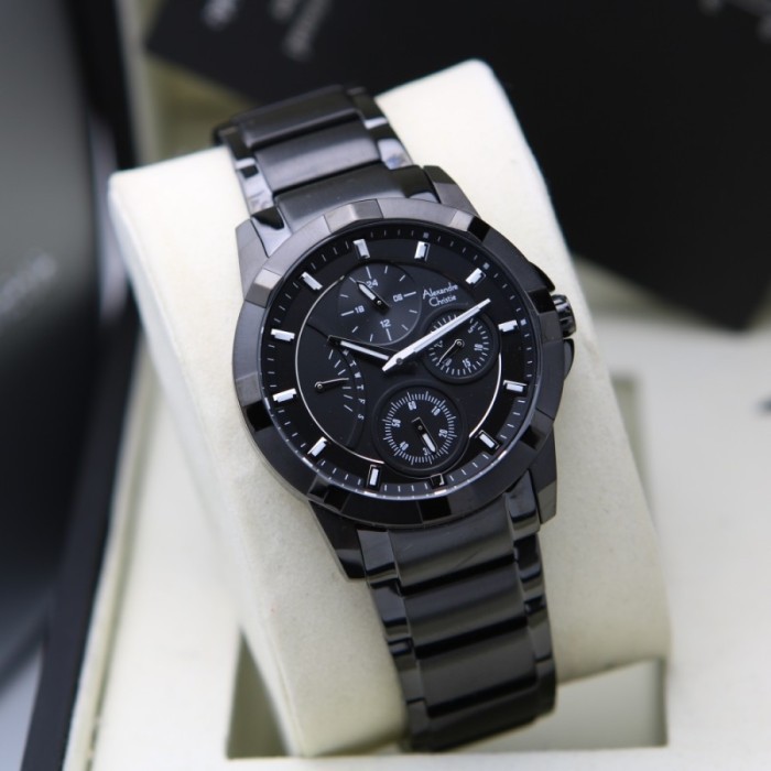 ✨Baru Jam Tangan Wanita Alexandre Christie Ac 2879 / Ac2879 Full Black Limited
