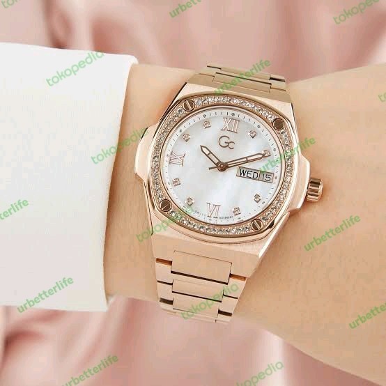 ✨New Jam Tangan Gc Watches Coussin Shape Lady Watch Rose Gold Original Terbatas