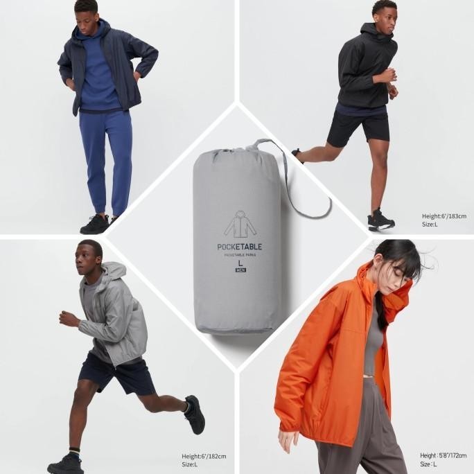 Jaket Parka Saku Uv-Protection Uniqlo