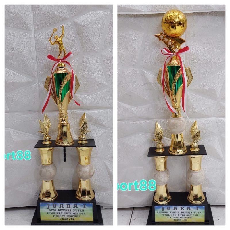 trophy Piala kaki marmer semua cabang olahraga 1 pcs