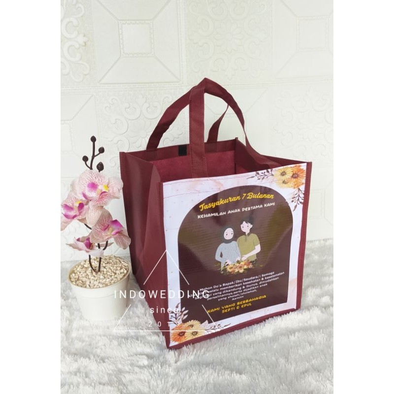 Tas 4 Bulan Kehamilan/Tas 7 Bulan Kehamilan/Mitoni Goodiebag Kehamilan Tas Aqiqah Tas Kehamilan Tas Pernikahan