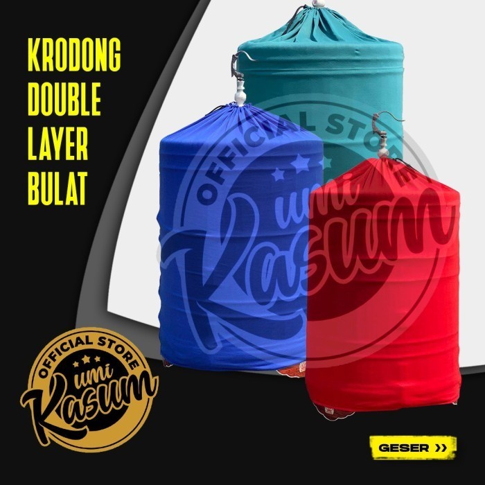 Promo Kerodong Polos Murai Batu Double Layer Umi Kasum Krodong Bulat