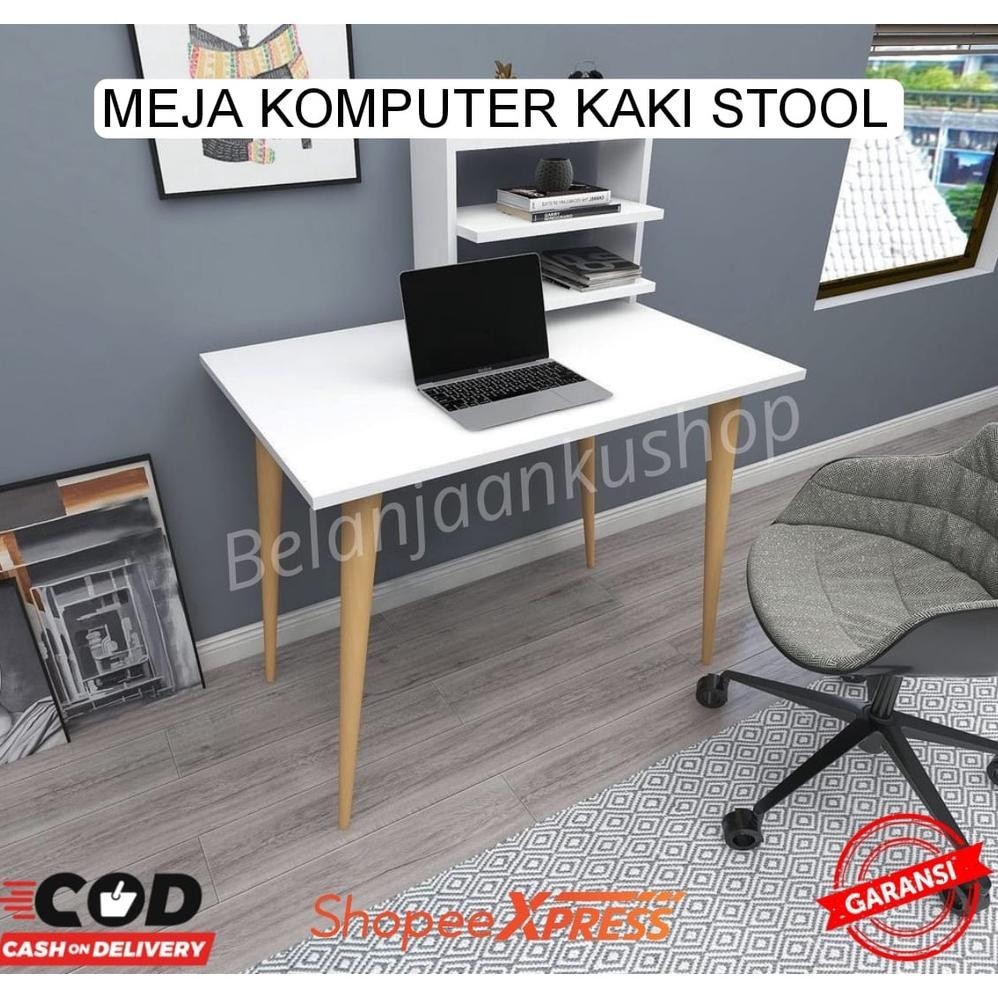 Promo Akhir Tahun Meja Belajar / Kerja Kantor Meja Komputer Laptop Minimalis Meja Ruang Tamu Kaki St