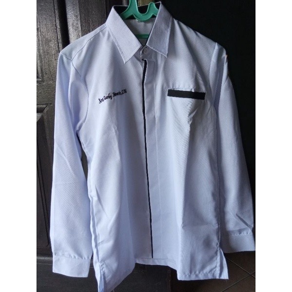 [OUR BEST] SPECIAL PRICE Baju Dinas Hitam Putih Pria Lengan Panjang / Baju ASN Pria Lengan Panjang