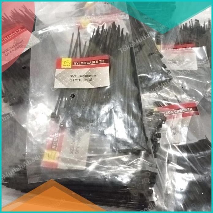 

Kabel Ties Hitam 3x100mm 100pcs / Nylon Cable Tie 16novz3 onderdil