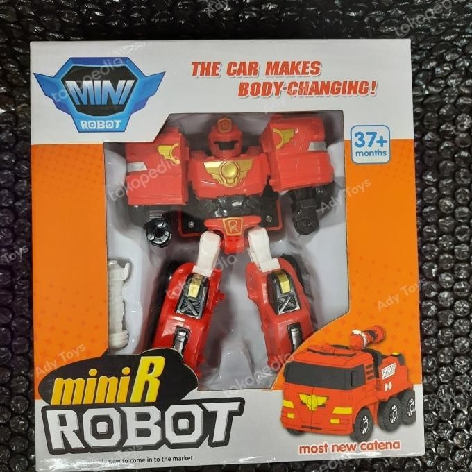 Mini Tobot / Mainan Tobot / Transformers / Jual Tobot R Merah Pemadam ajiminfujiatiberkah