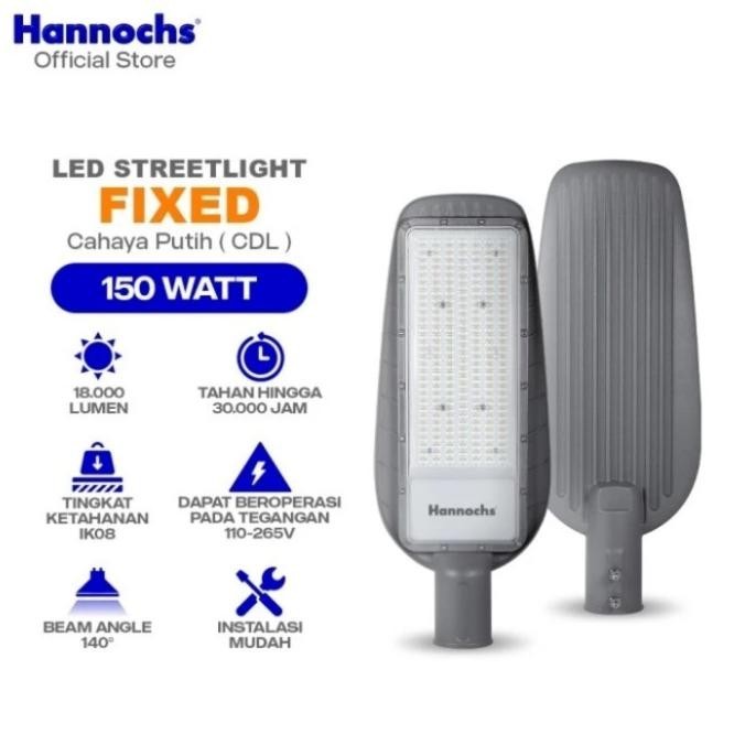 BEBAS ONGKIR - Hannochs Streetlight LED Fixed 150watt - Teknologi LED -Murah