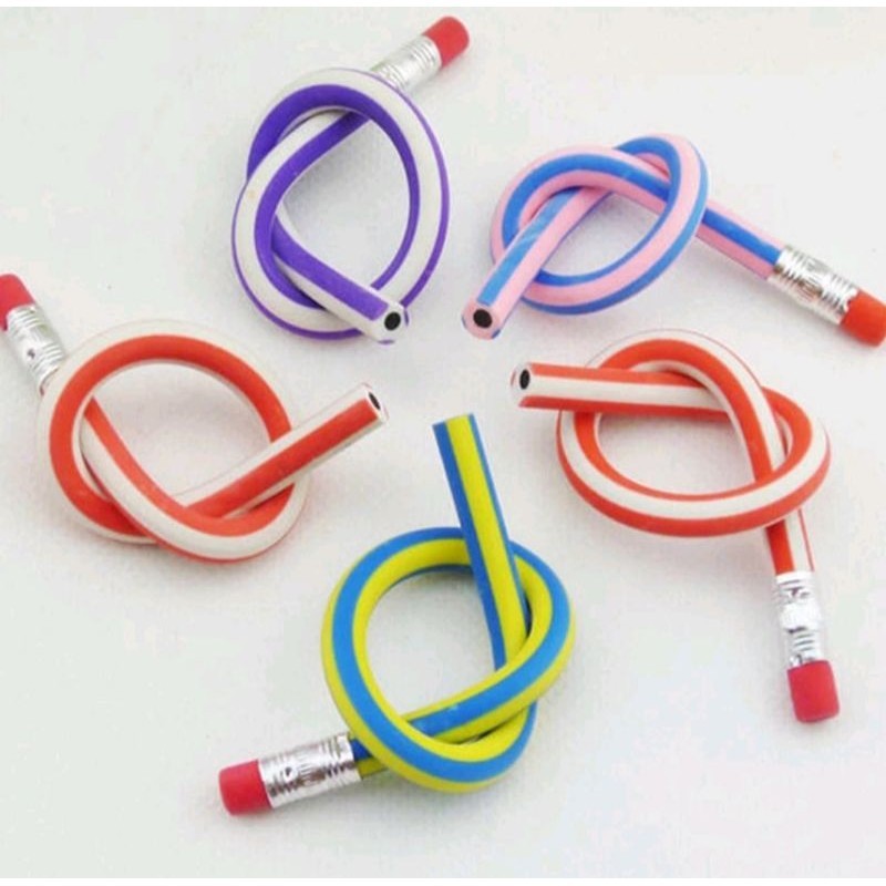 

PENSIL LENTUR FLEKSIBEL DENGAN PENGHAPUS/ALAT TULIS SEKOLAH ANAK