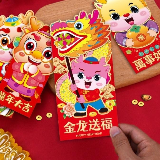 

DFG - Angpao Naga 2024 isi 6 3D Premium Panjang Angpau Bentuk Kartun Grosir TERLARIS