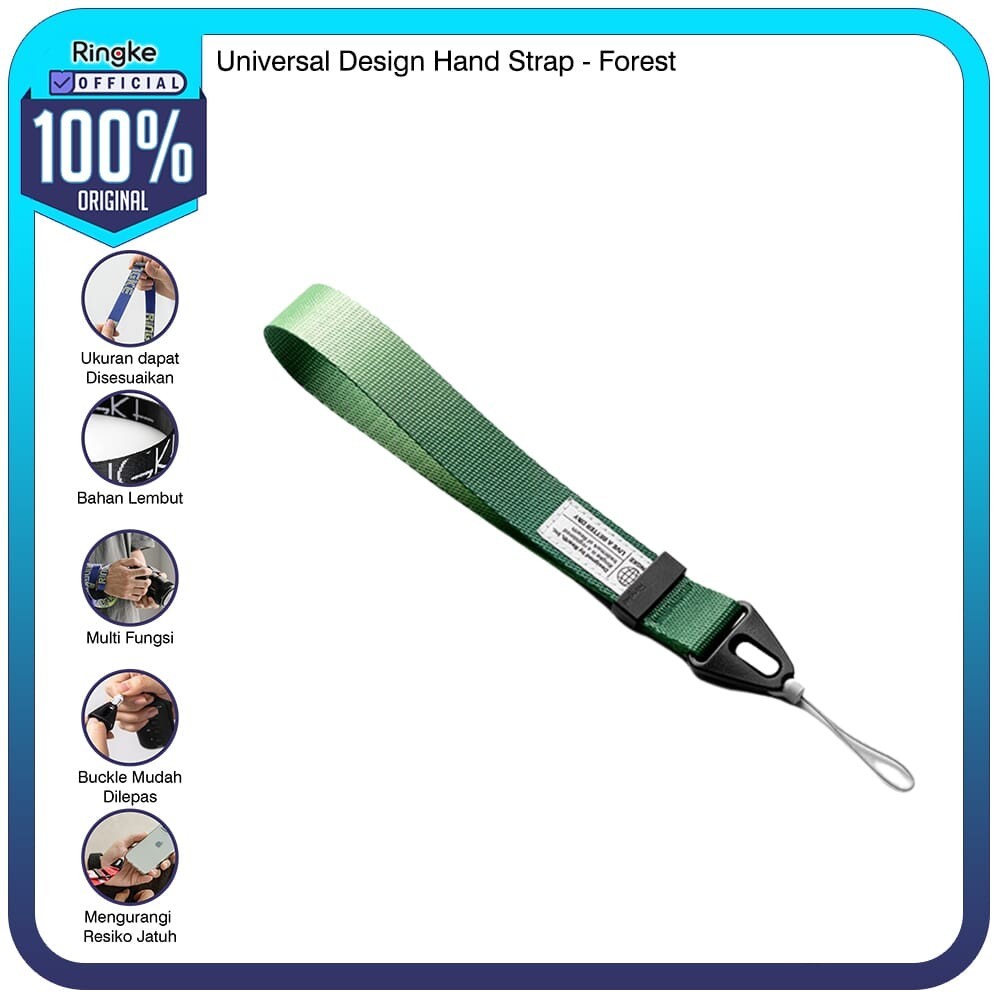 Ringke Hand Strap Forest Tali Hp Gantungan Wrist Lanyard