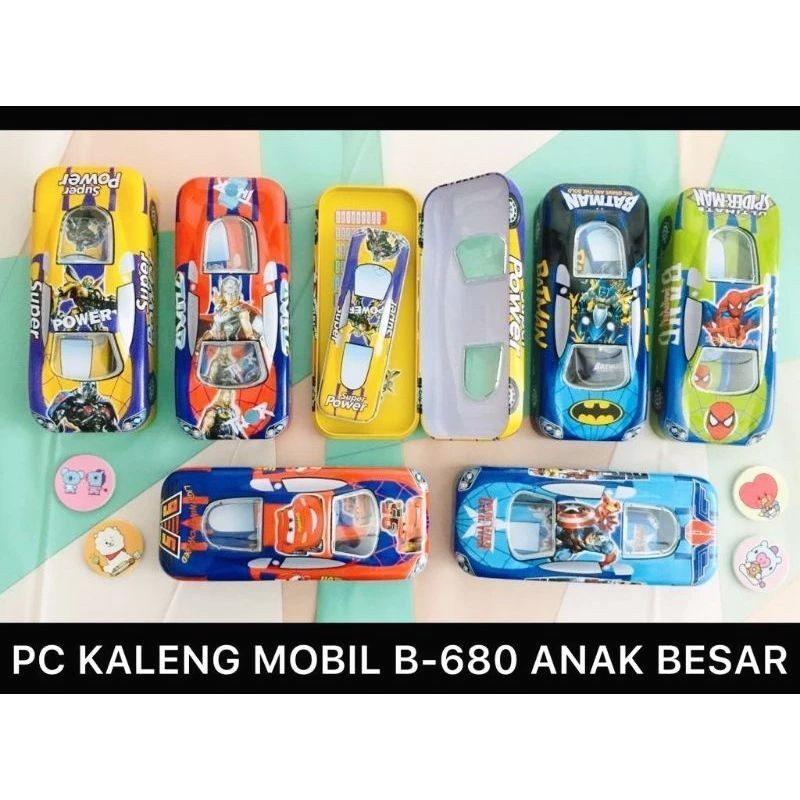 

tempat/kotak/tepak pensil mobil susun besar + anak seng/kaleng B 680