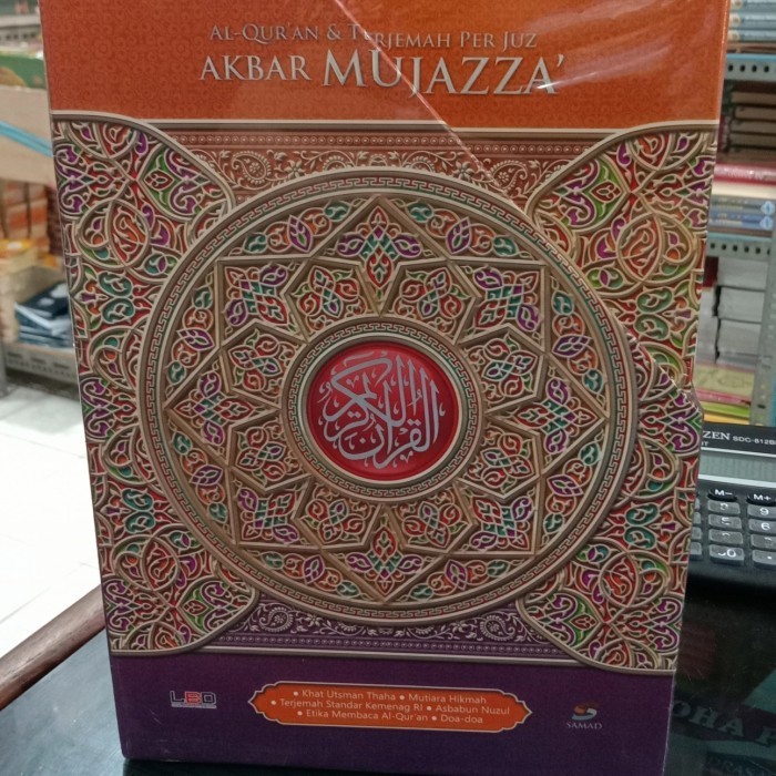 

[Baru] Al - Qur'An Mujaza Standar Terjemah Akbar Perjuz Diskon