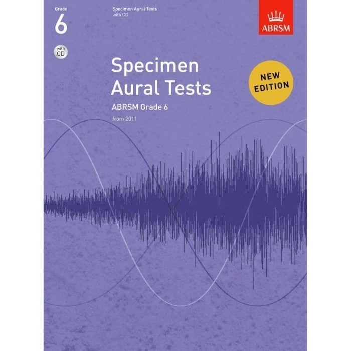 

[Baru] Specimen Aural Tests Grade 6 With Cd - Abrsm Limited