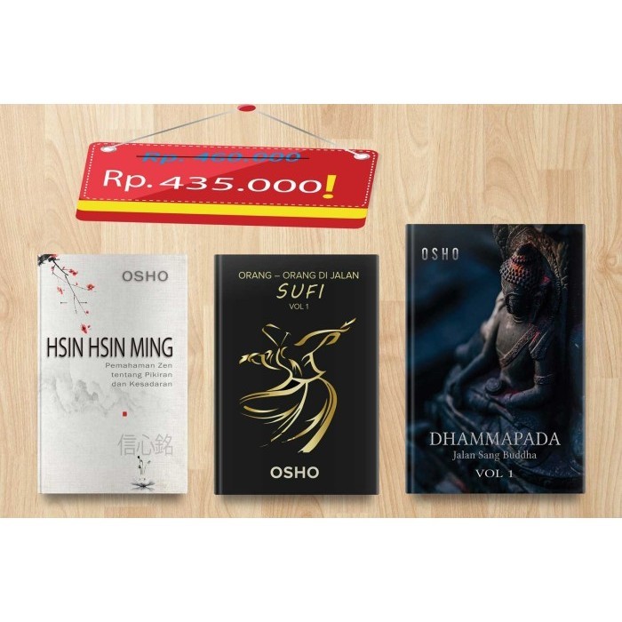 

[Baru] Paket Buku Osho - Hsin Hsin Ming Sufi Vol 1 Dan Dhammapada Vol 1 Terbaru