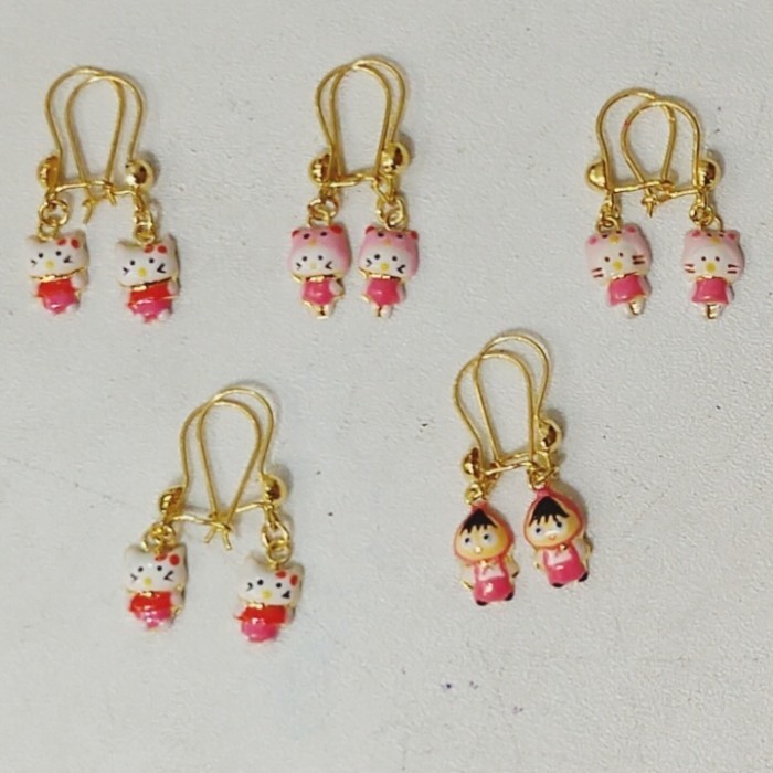 [COD] Anting Model Desi Anak Karakter Kadar Emas 700 Limited