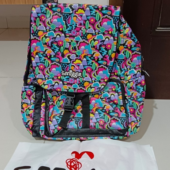 [COD] Smiggle Glee Unicorn Black/ Tas Ransel Anak Prempuan/ Kado Limited