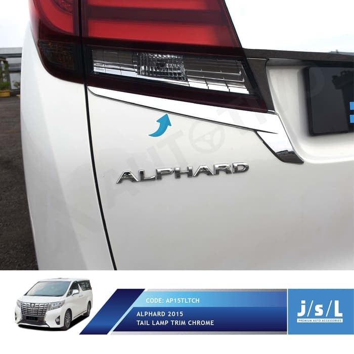 [New] Tail Lamp Trim Chrome List Lampu Belakang Alphard Jsl Terbaru