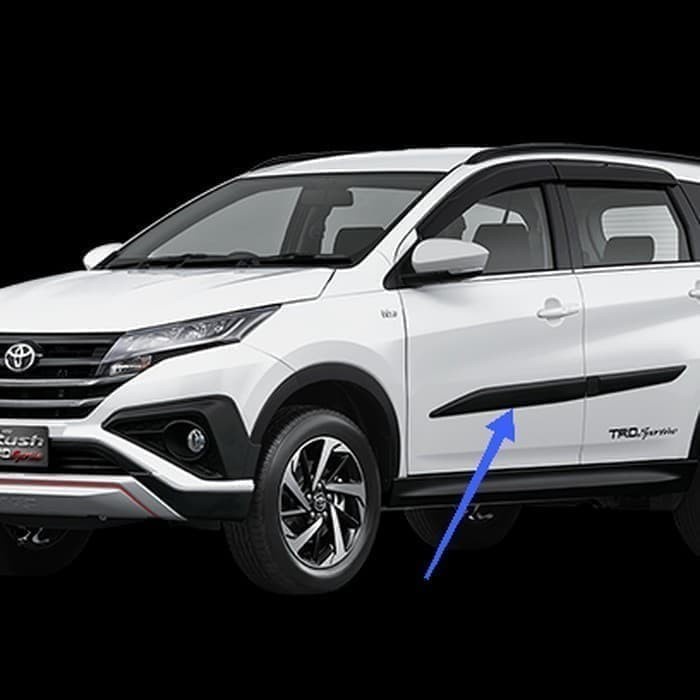 [New] List Lis Body/Side Body Moulding Mobil All New Terios 2018 Hitam Berkualitas