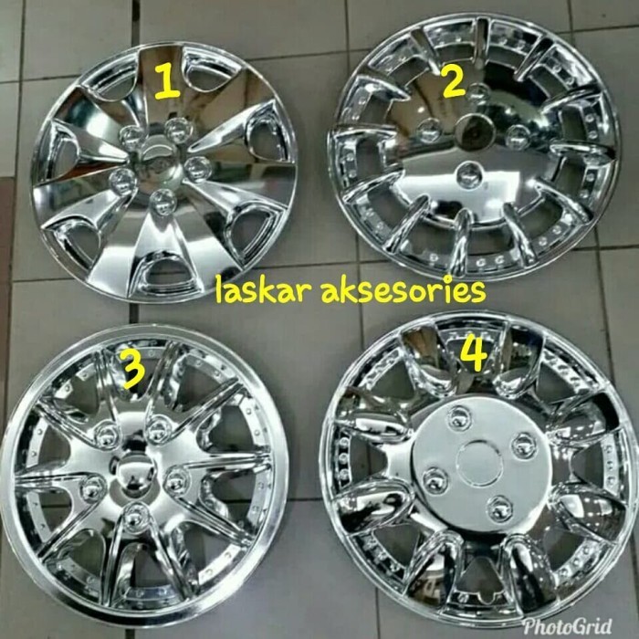 [Ori] Dop Roda / Velg Toyota Avanza New / Vvti Ring 13 / 14 Chrome Terbatas
