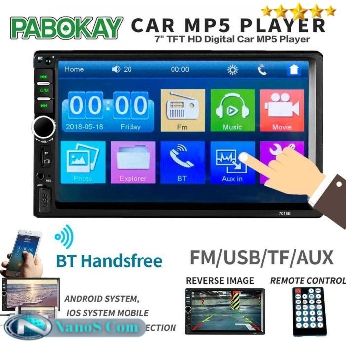 [Original] Head Unit Double Din 7 Inch Car Mp5 Player Terbatas