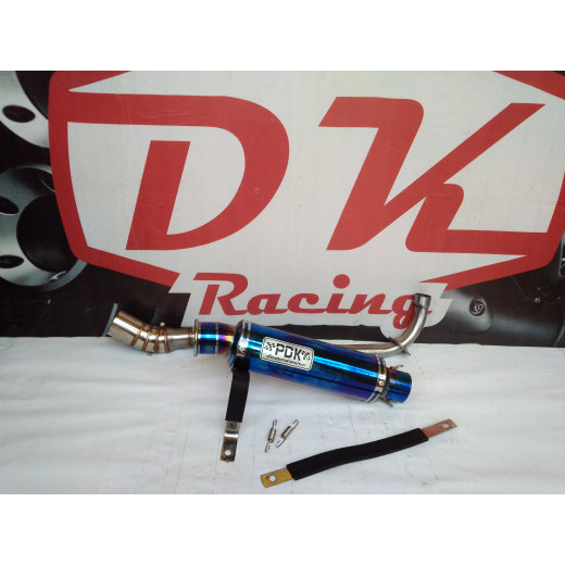 ✅New Ori Knalpot Racing Suzuki Shogun Sp 125 Pdk Blue Fullsystem Diskon