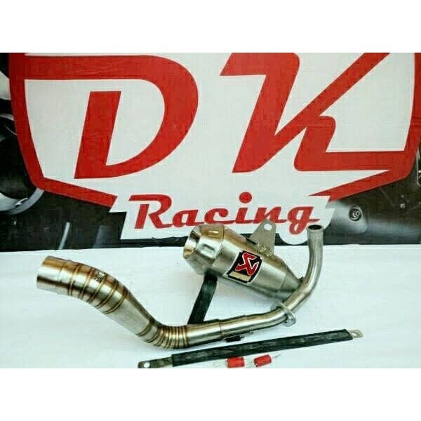 ✅New Ori Knalpot Racing Akrapovic Gp Honda Vario 125 Fullsystem Diskon