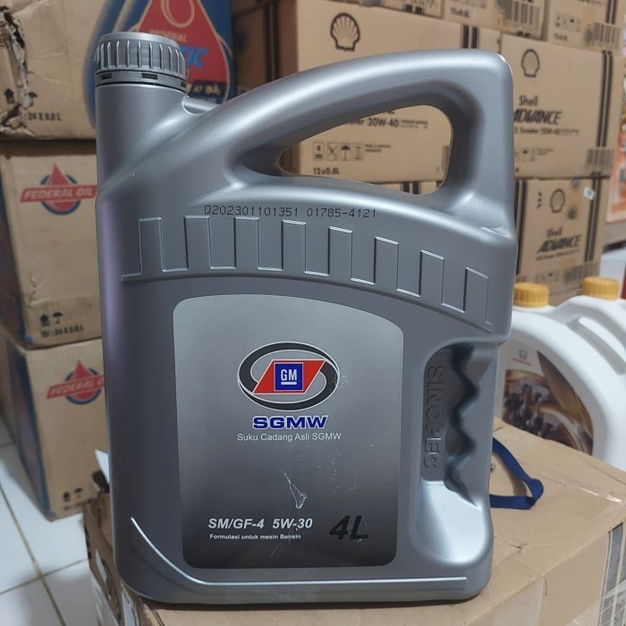 ✅COD Oli Mesin Mobil Wuling Sgmw Sm/Gf-4 5W-30 Diskon