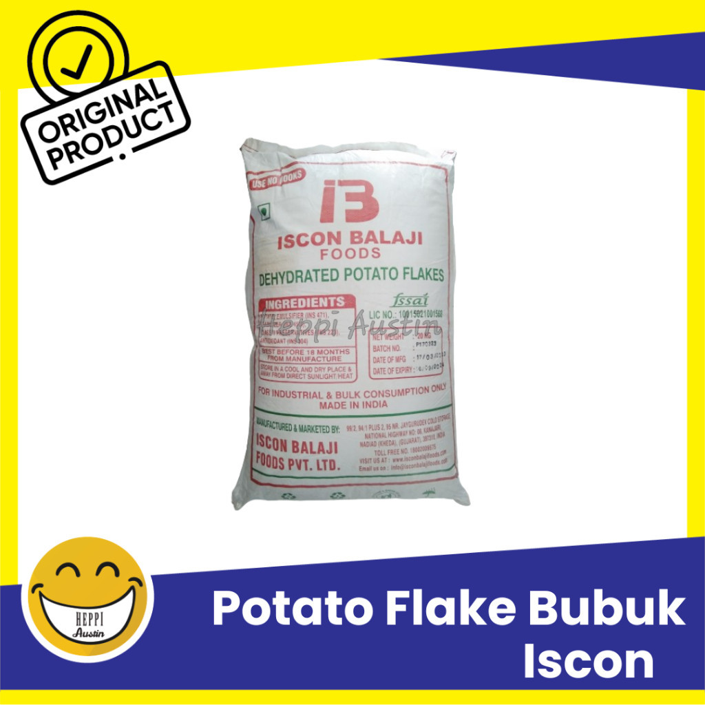 

Tepung Kentang Potato Flake Mashed Potato Tepung Kentang Instant Bubuk Iscon 1 Kg