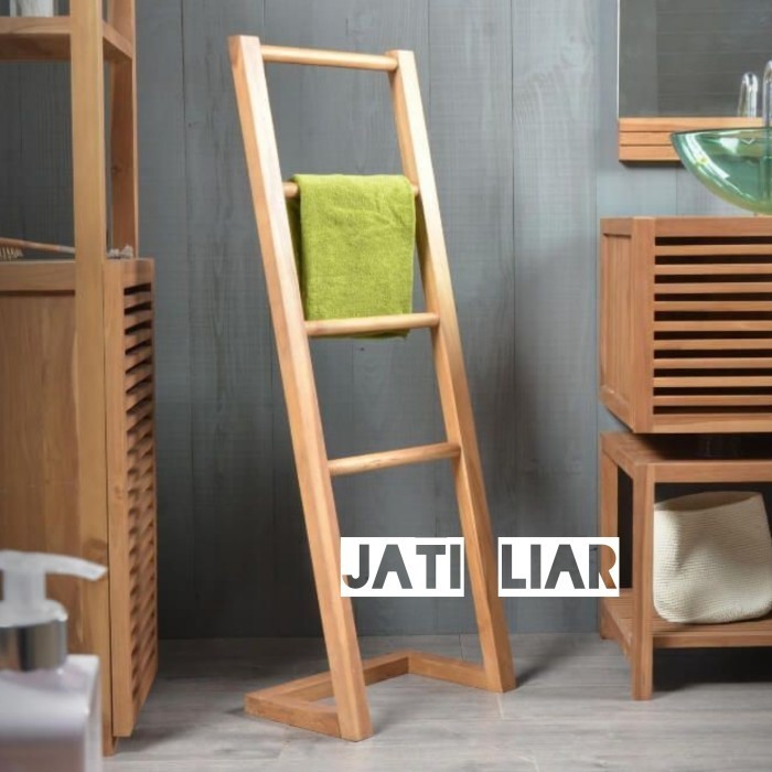 RAK HANDUK KAYU / LADDER HANGER KAYU