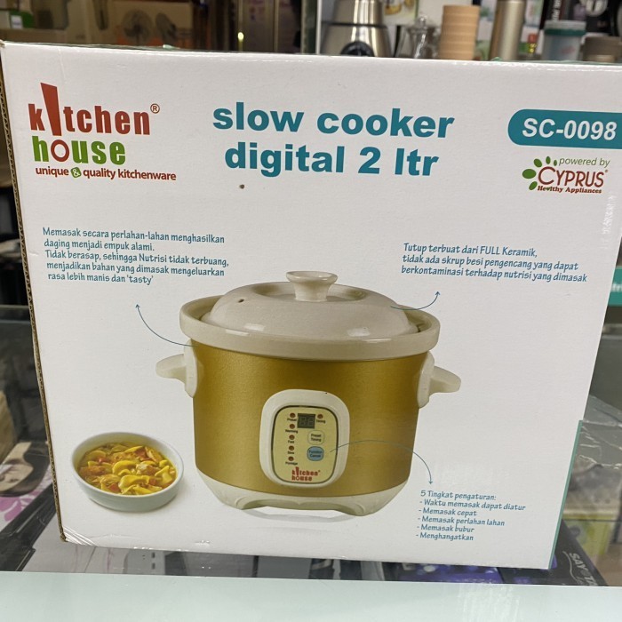 [Baru] Slow Cooker Digital 1Liter Cyprus Diskon