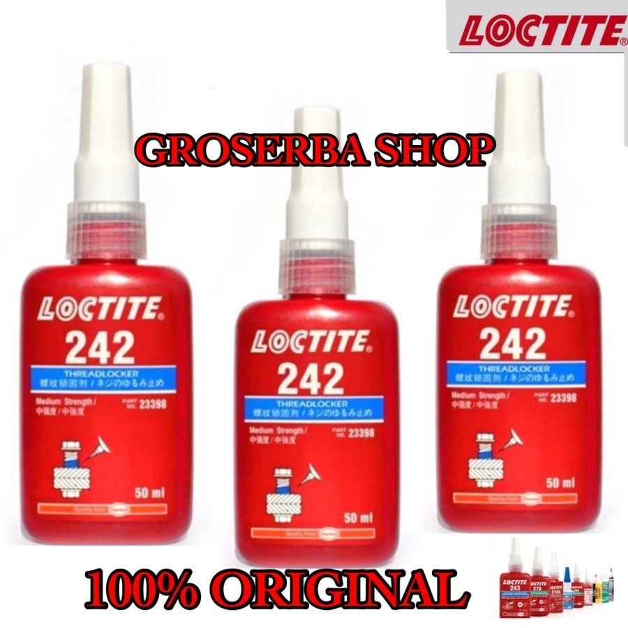 

LOCTITE 242 50ML THREADLOER MEDIUM - LEM BAUT LOCTITE 242 50 ML