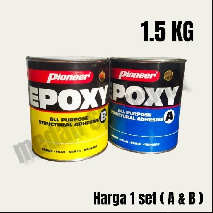 

Lem Philipine All Purpose EPOXY PIONEER Quart Lem Sepasang Kapal ( 1500 gr + 1300 gr )