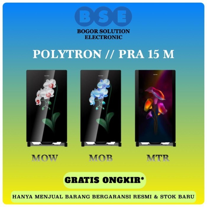 [Baru] Kulkas 1 Pintu 150L Polytron Varia Series Polytron Pra15Mow/B Pra15Mtr Terbatas