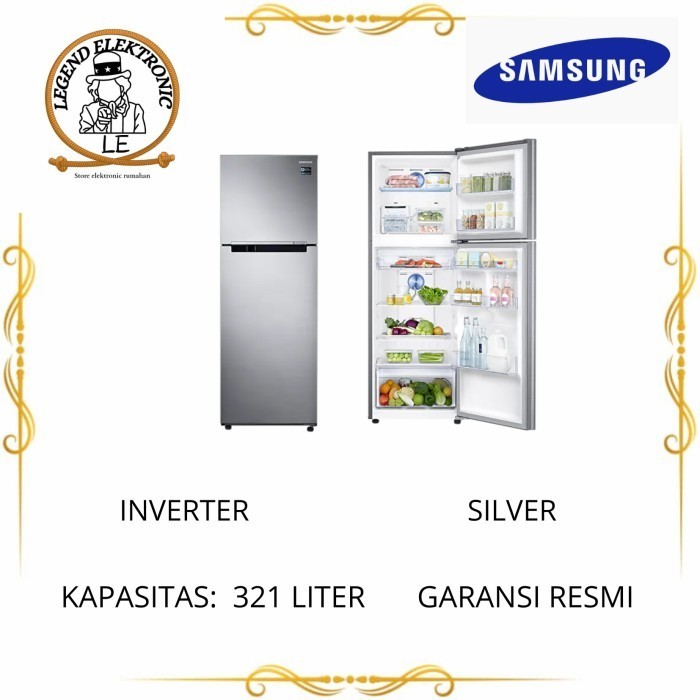 [Baru] Samsung Rt32K5032S8 Kulkas 2 Pintu Twin Cooling 321L Rt32K5032S8/Se Terbaru