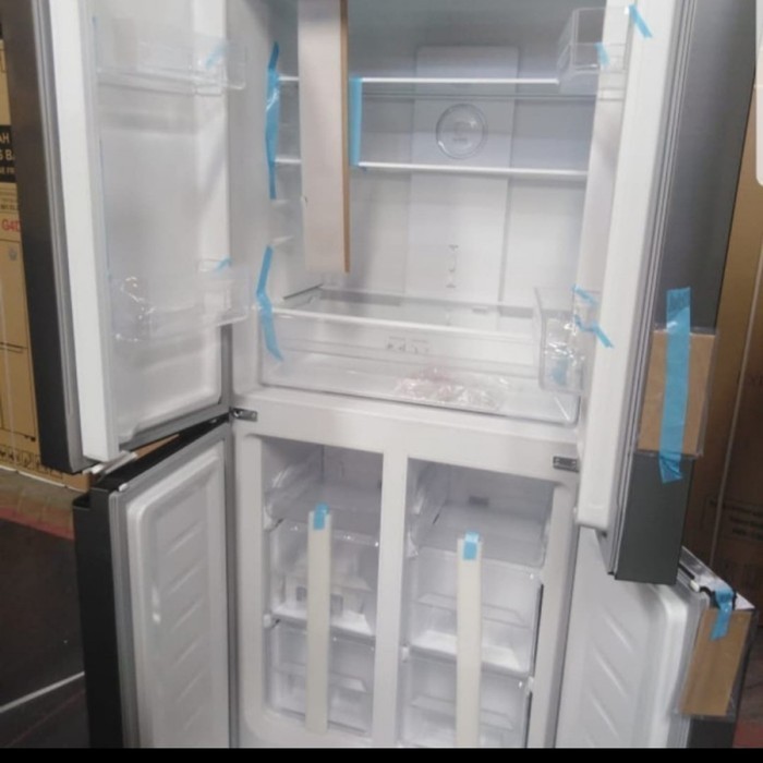 [Baru] Refrigerator-G4D-404 Black / Kulkas Rumahan Inverter G4D-404 Black Berkualitas