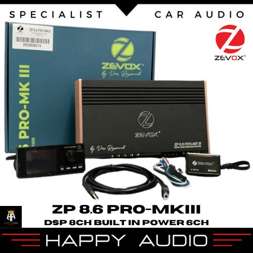 [Baru] Digital Sound Processor Audio Vox Zevox Zp 8.6 Pro-Mkiii Dsp Mobil Ori Berkualitas