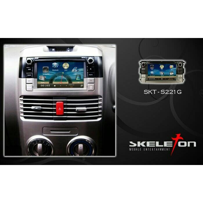 ✨Ori Tv Mobil/Double Din/Headunit Gps Oem/Khusus Rush/Terios Merk Skeleton Limited