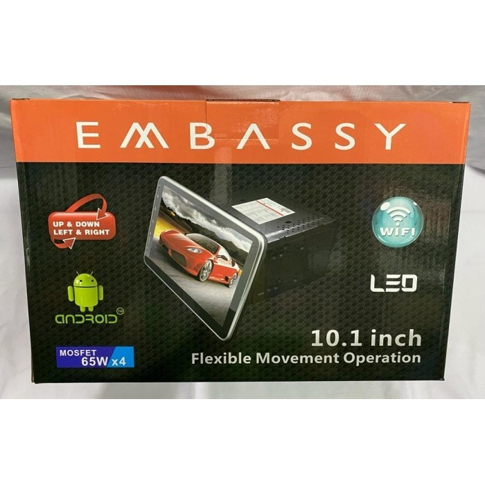 ✨Ori Head Unit Embassy Android 10.1 Inch Double Din Android Embassy Terbaru
