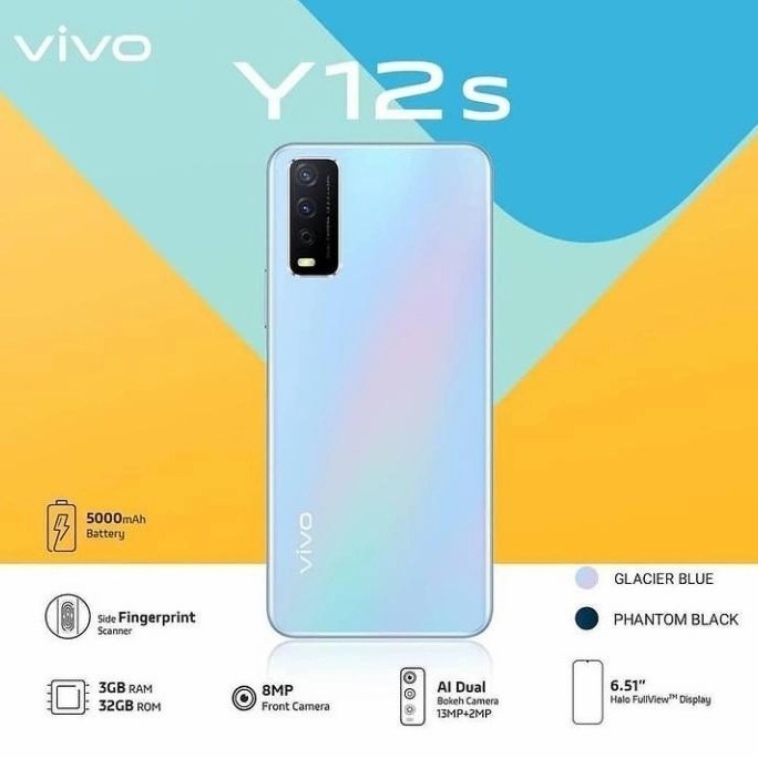 [Baru] Vivo Y12S Ram 3Gb Rom 32Gb Garansi Resmi Terbaru
